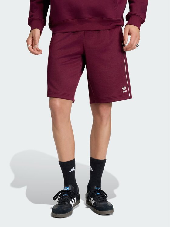 adidas adidas Szorty materiałowe 161893 Czerwony Regular Fit