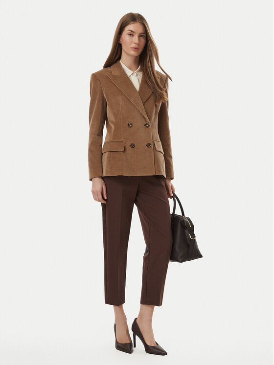 Marella Marella Marynarka 2623046122200 Brązowy jasny Regular Fit