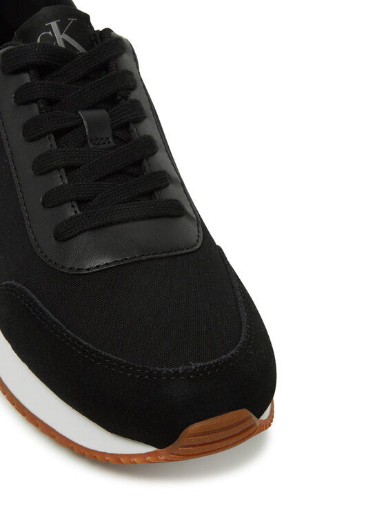 Calvin Klein Jeans Calvin Klein Jeans Sneakersy Retro Runner Low Laceup Canvas YW0YW01888 Čierna