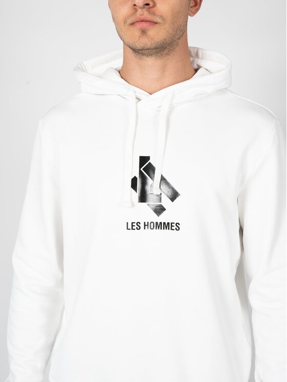 Les Hommes Les Hommes Μπλούζα LBH1006700P Λευκό Regular Fit