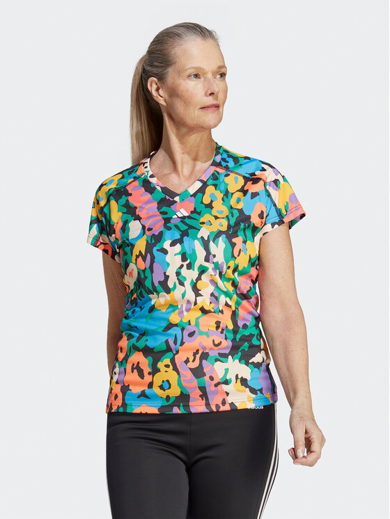 Floral print top adidas shirt
