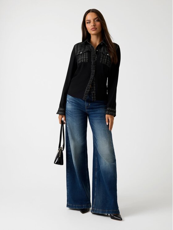 Guess Guess Top 179386 Černá Classic Fit