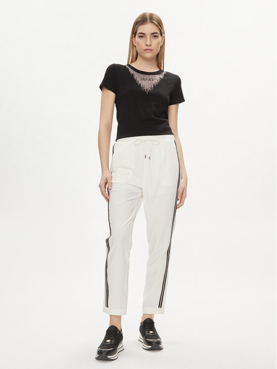 Liu Jo Sport Liu Jo Sport Spodnie dresowe TA4088 TS423 Écru Regular Fit