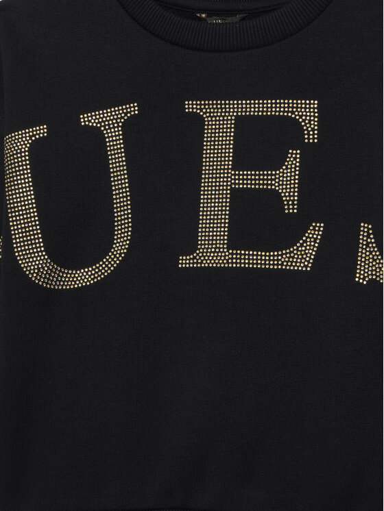 Guess Guess Μπλούζα J5YQ09 KAV34 Μαύρο Regular Fit