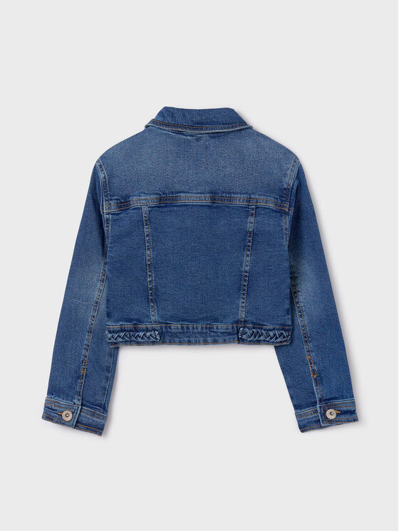 Mayoral Mayoral Kurtka jeansowa 6460 Granatowy Regular Fit