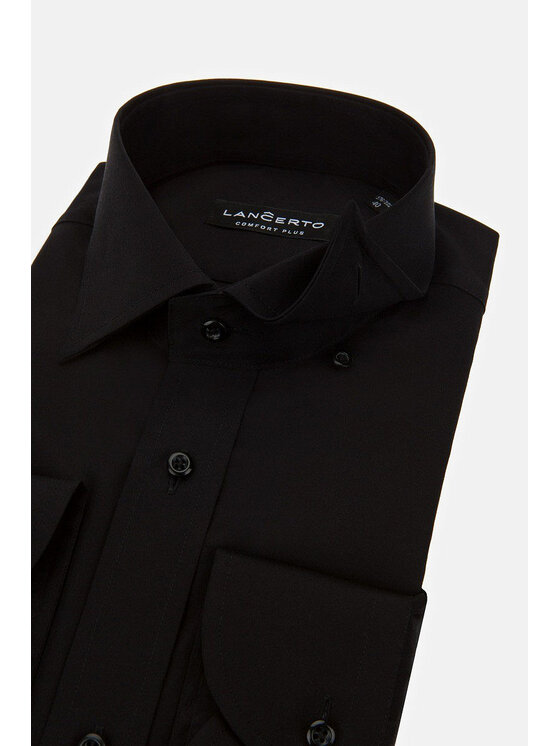 Lancerto Lancerto Koszula Blackburn KO051218000133 Czarny Regular Fit