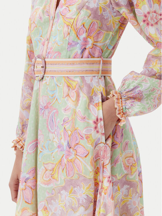 Hale Bob Hale Bob Літня сукня with linen 4ZCA612M Кольоровий Regular Fit