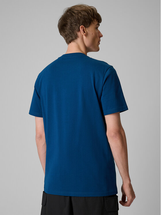 4F 4F T-Shirt TREKKING Turkusowy Regular Fit