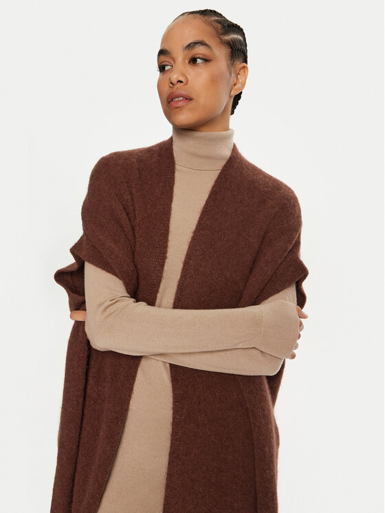 Dixie Dixie Kardigan M277K007A Smeđa Relaxed Fit