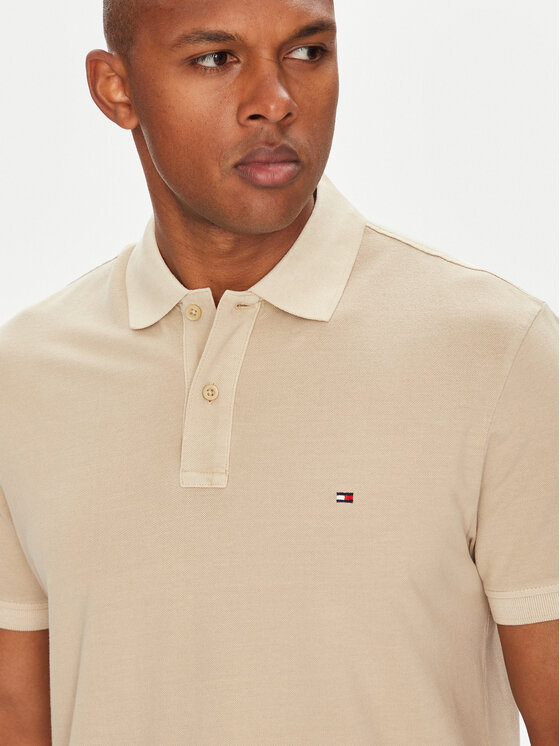 Tommy Hilfiger Tommy Hilfiger Tricou polo MW0MW34757 Bej Regular Fit