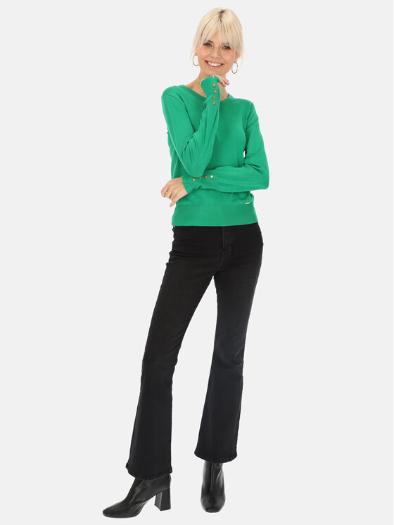 L’AF L’AF Sweter Alpi Zielony Regular Fit