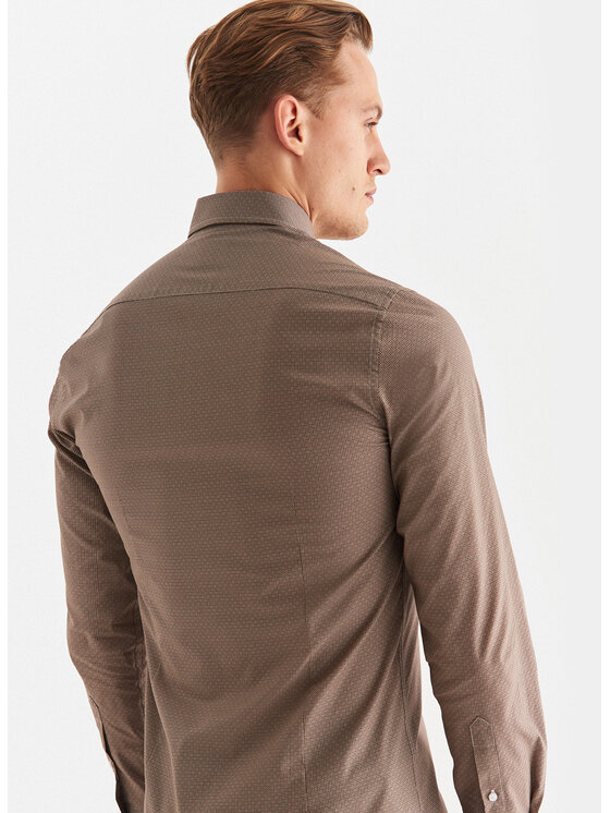 Pako Lorente Pako Lorente Koszula P22WF-1X-052 Brązowy Slim Fit