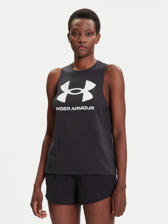 Under Armour Under Armour Športna majica Live Sportstyle Graphic Tank 1356297 Črna Regular Fit