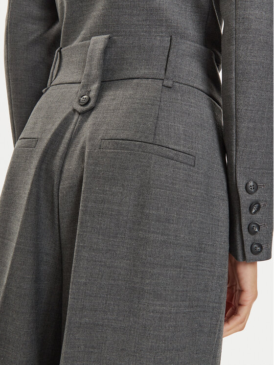 IVY OAK IVY OAK Παντελόνι υφασμάτινο Prescilla IO115189 Γκρι Wide Leg