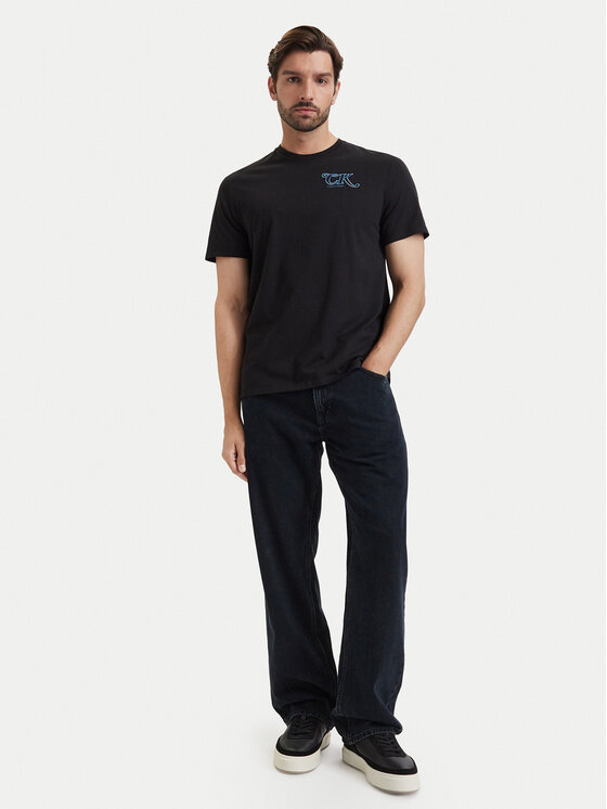Calvin Klein Jeans Calvin Klein Jeans Majica LV04RH819G Črna Regular Fit