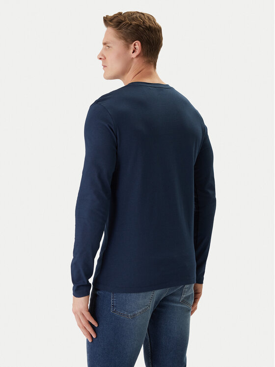 BOSS BOSS Longsleeve krekls Tacks 50512111 Tumši zils Regular Fit