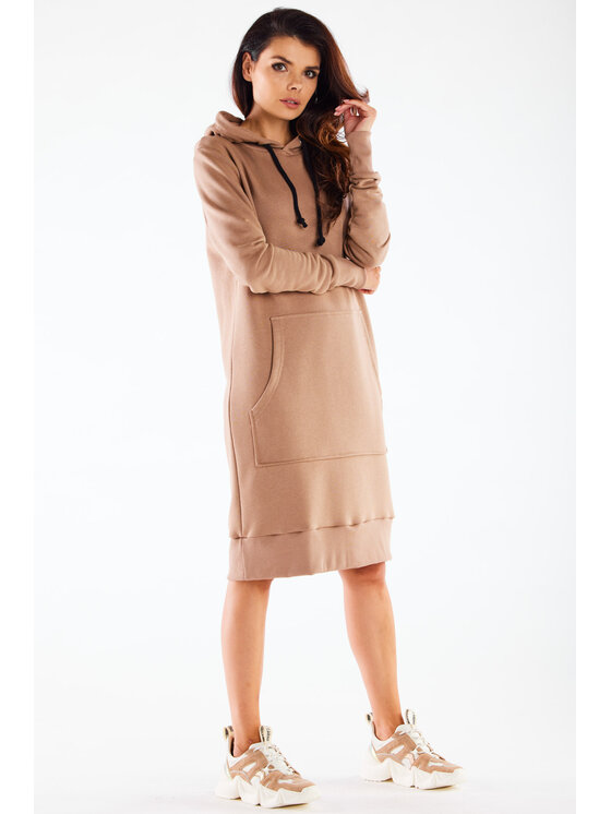 Infinite You Infinite You Vestito di maglia M273 Beige Basic Fit