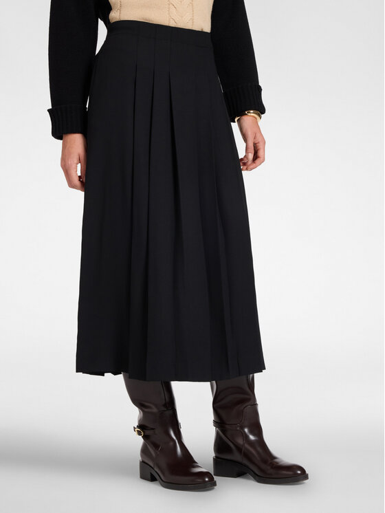 Elena Mirò Elena Mirò Gonna midi 1006P000103N033 Nero Flared Fit