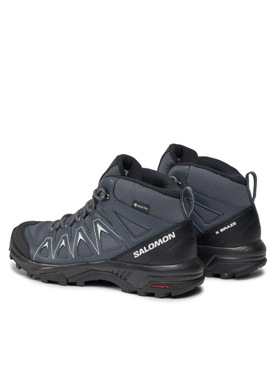Salomon Salomon Трекінгові черевики X Braze Mid GORE-TEX L47181100 Чорний