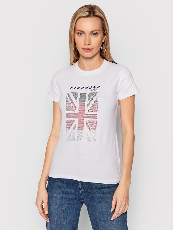 John Richmond John Richmond T-shirt Gladib UWP22015TS Bianco Regular Fit