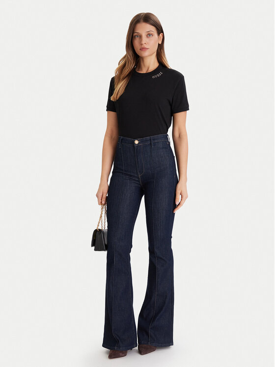 Guess Guess Majica V5BI12 K8FQ4 Črna Regular Fit