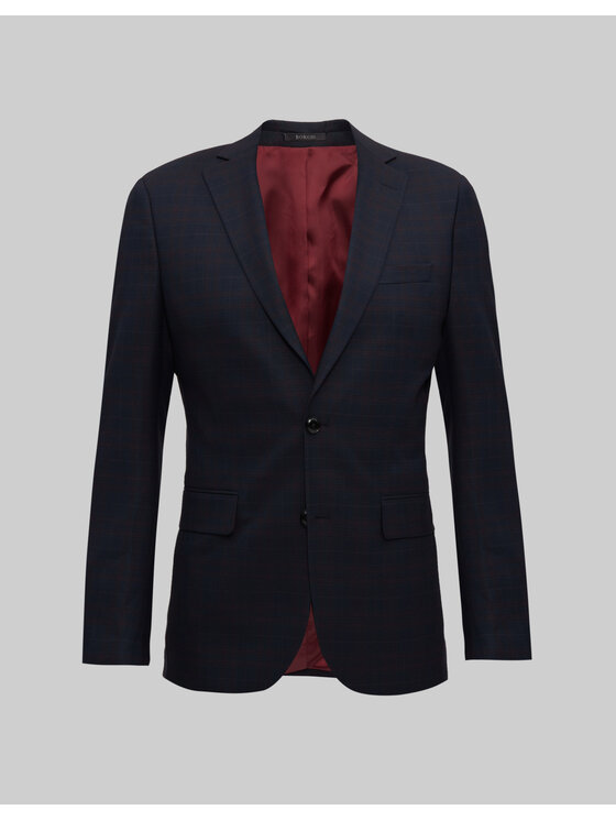 Borgio Borgio Marynarka lambrate Granatowy Slim Fit