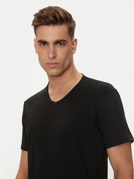 REPLAY Replay T-Shirt M3591A.000.2660 Czarny Regular Fit