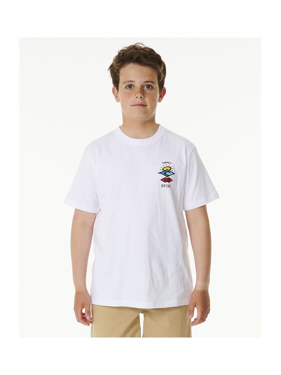 T-Shirt, rozmiar 10, Biały, Search Icon Tee -Boy