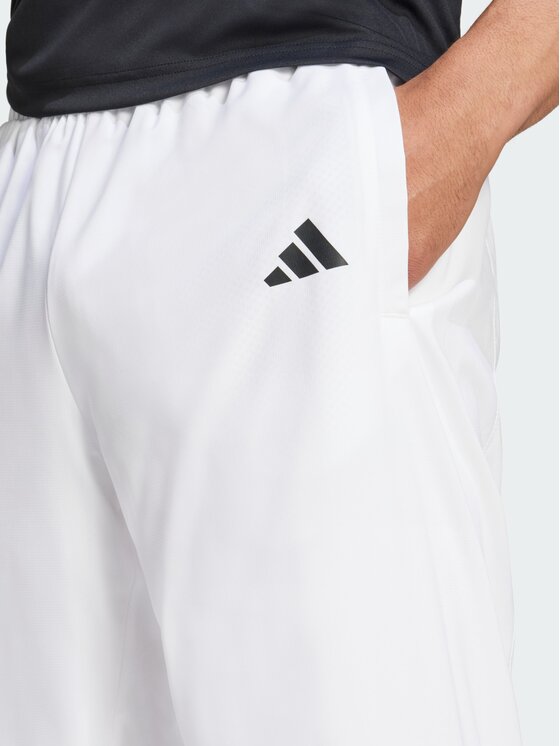 adidas adidas Spodnie materiałowe Tennis Walk-On Biały Regular Fit