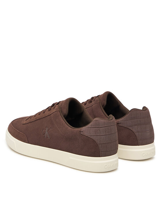 Calvin Klein Calvin Klein Sneakersy Low Prof Cupsole Laceup Croc Bt HM0HM02285 Brązowy