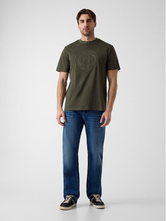 Guess Guess T-Shirt 183290 Zelená Classic Fit
