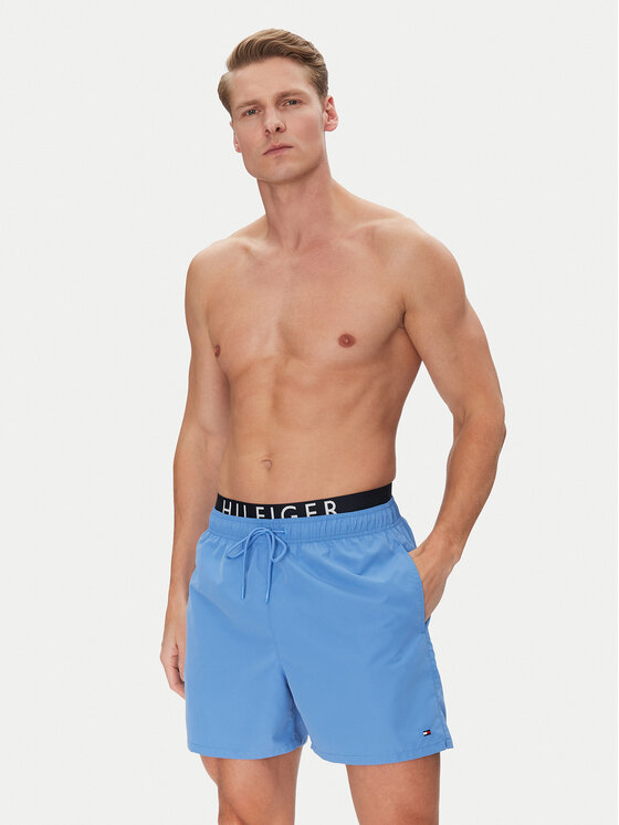 Tommy Hilfiger Tommy Hilfiger Pantaloni scurți pentru înot UM0UM03489 Albastru Regular Fit