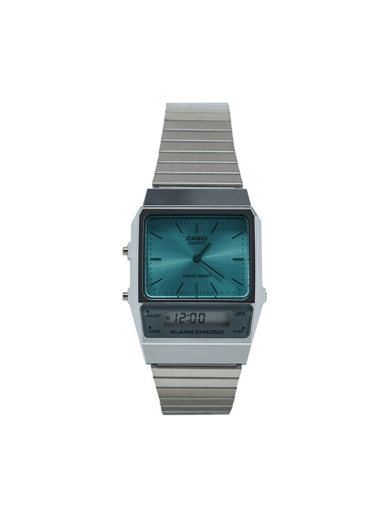 Casio Casio Zegarek Vintage Maxi AQ-800EC-2AEF Srebrny