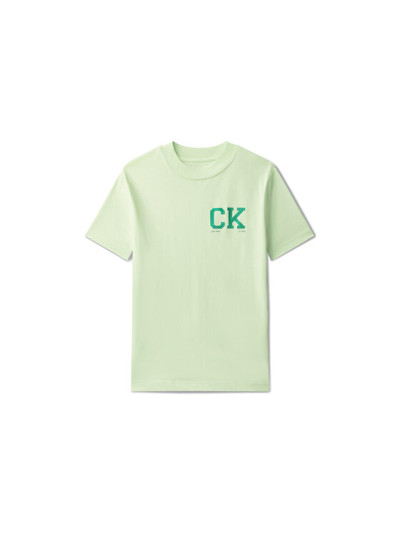 Calvin Klein Calvin Klein T-krekls Heritage LVCKSJA09B Zaļš Regular Fit