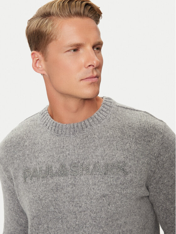 Paul&Shark Paul&Shark Sweter 14311047 Szary Regular Fit
