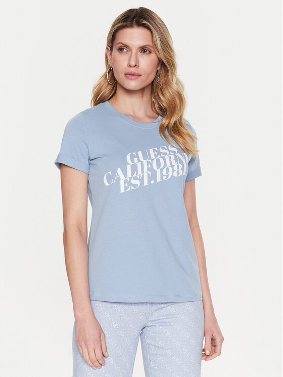 Guess Guess Футболка Aurelia W3RI26 JA914 Голубий Regular Fit