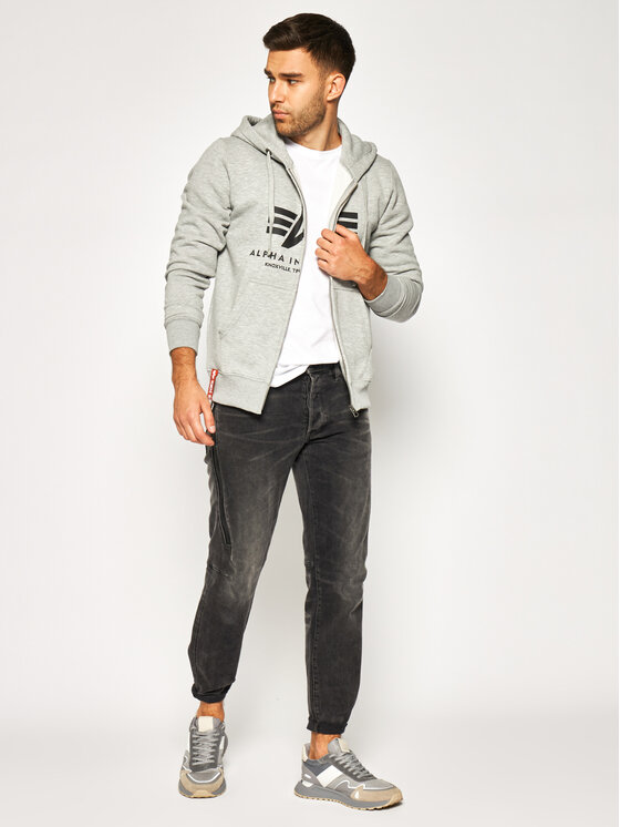 Alpha Industries Alpha Industries Bluza Basic 178325 Szary Regular Fit