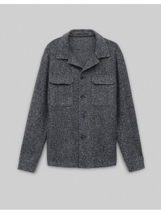 Borgio Borgio Koszula orotelli_g Granatowy Classic Fit