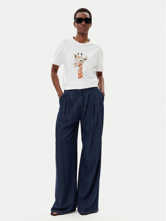Liu Jo Liu Jo T-Shirt WA5230 JS904 Biały Regular Fit