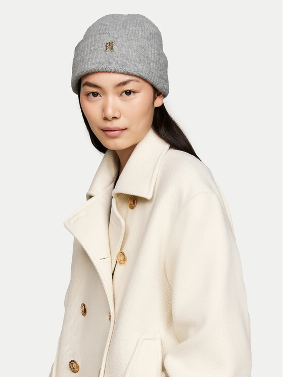 Tommy Hilfiger Tommy Hilfiger Шапка AW0AW16628 Сив