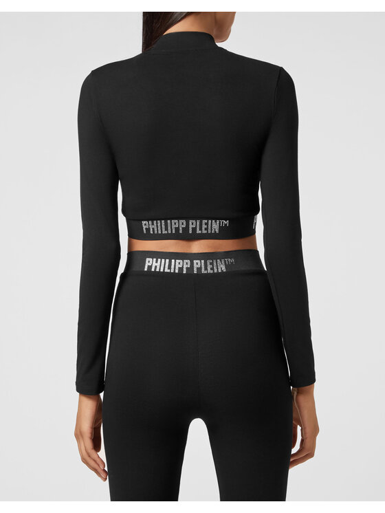 PHILIPP PLEIN PHILIPP PLEIN Koszulka techniczna 2447 Czarny Jogger Fit