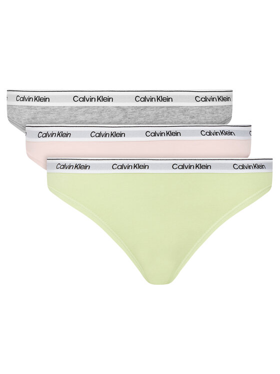 Calvin Klein Underwear Komplet stringów 000QD5209E Kolorowy