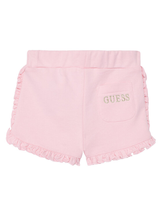 Guess Guess Set tricou și pantaloni scurți A6GG02 K6YW4 Roz Regular Fit
