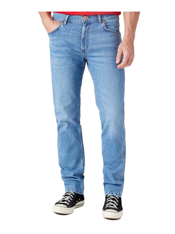 Wrangler Wrangler Jeansy W15QHR18Y Granatowy Straight Leg