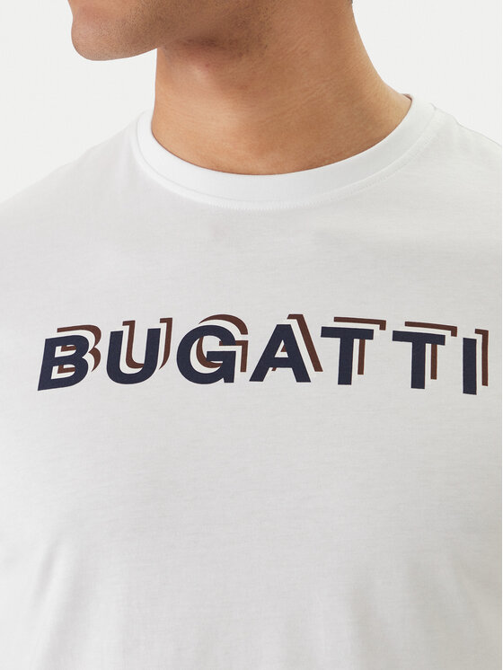 Bugatti Bugatti T-Shirt 8350-75045C Bílá Regular Fit