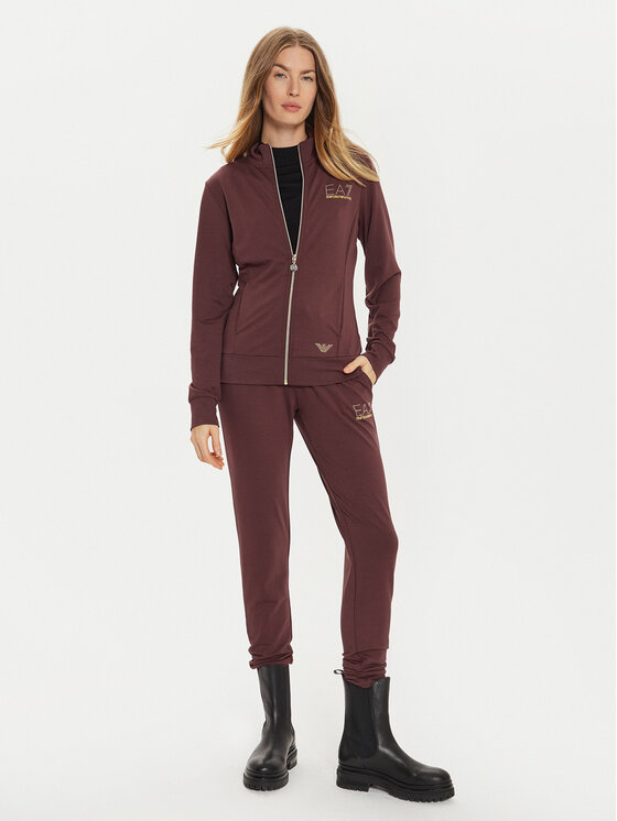 EA7 Emporio Armani EA7 Emporio Armani Majica dugih rukava 8NTM43 TJ9RZ 1755 Smeđa Regular Fit