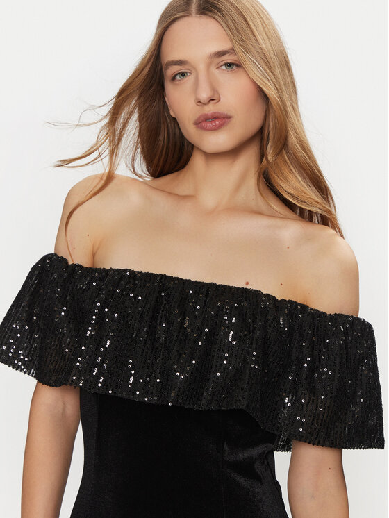 ONLY ONLY Kokteilinė suknelė Tanya 15336170 Juoda Regular Fit