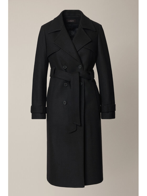 Lancerto Lancerto Płaszcz Mistelle PC073225000011 Czarny Regular Fit