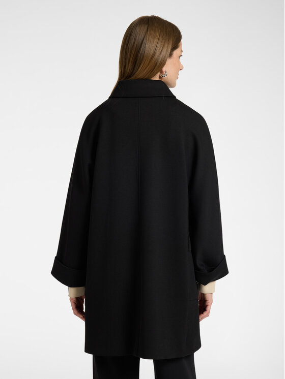 Elena Mirò Elena Mirò Płaszcz zimowy 8017P000079N033 Czarny Boxy Fit