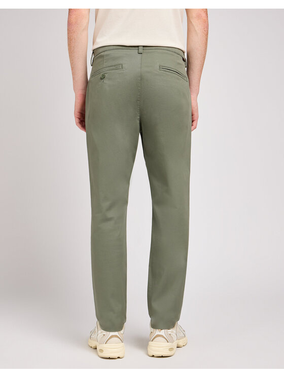 Lee Lee Jeansy SLIM CHINO Zielony Slim Fit